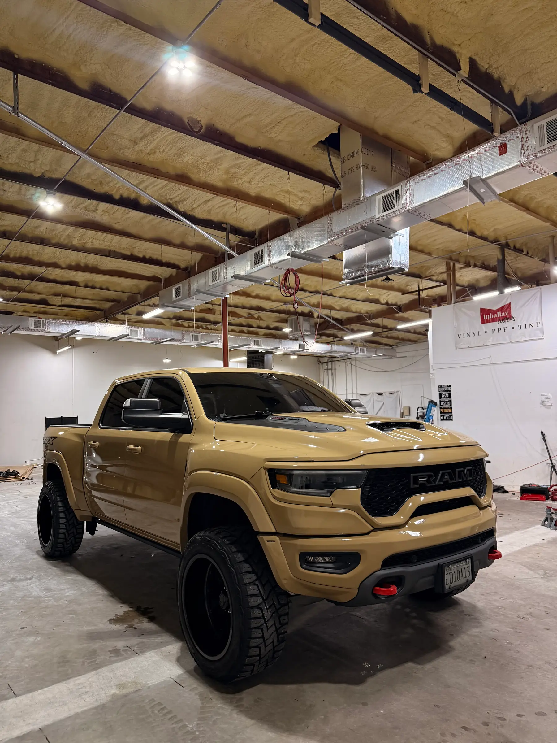 RAM TRX: Desert Tan wrap, front three-quarter